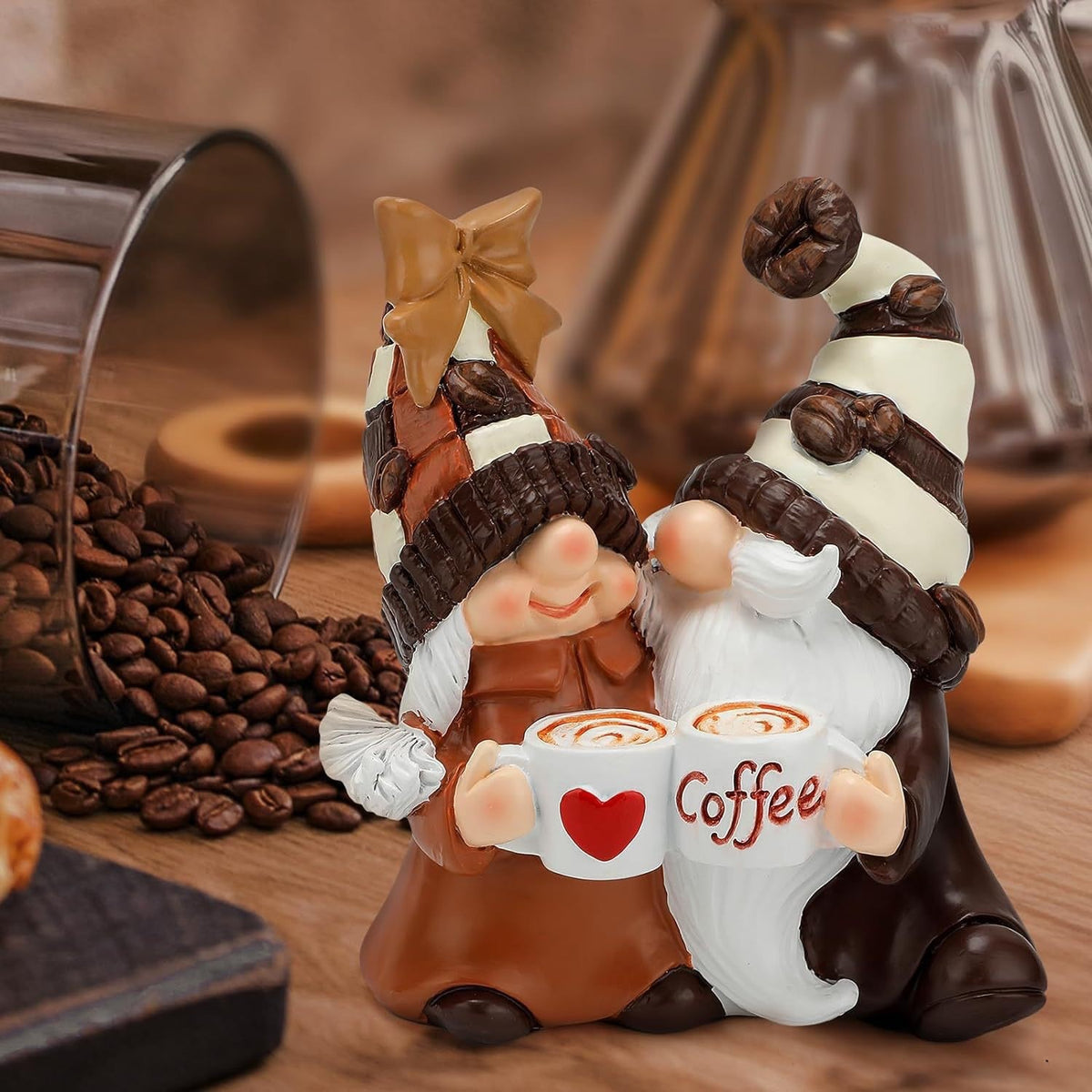 Coffee Gnome Resin Tabletop Figures
