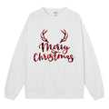 Merry Christmas Plaid Antlers Sweatshirt