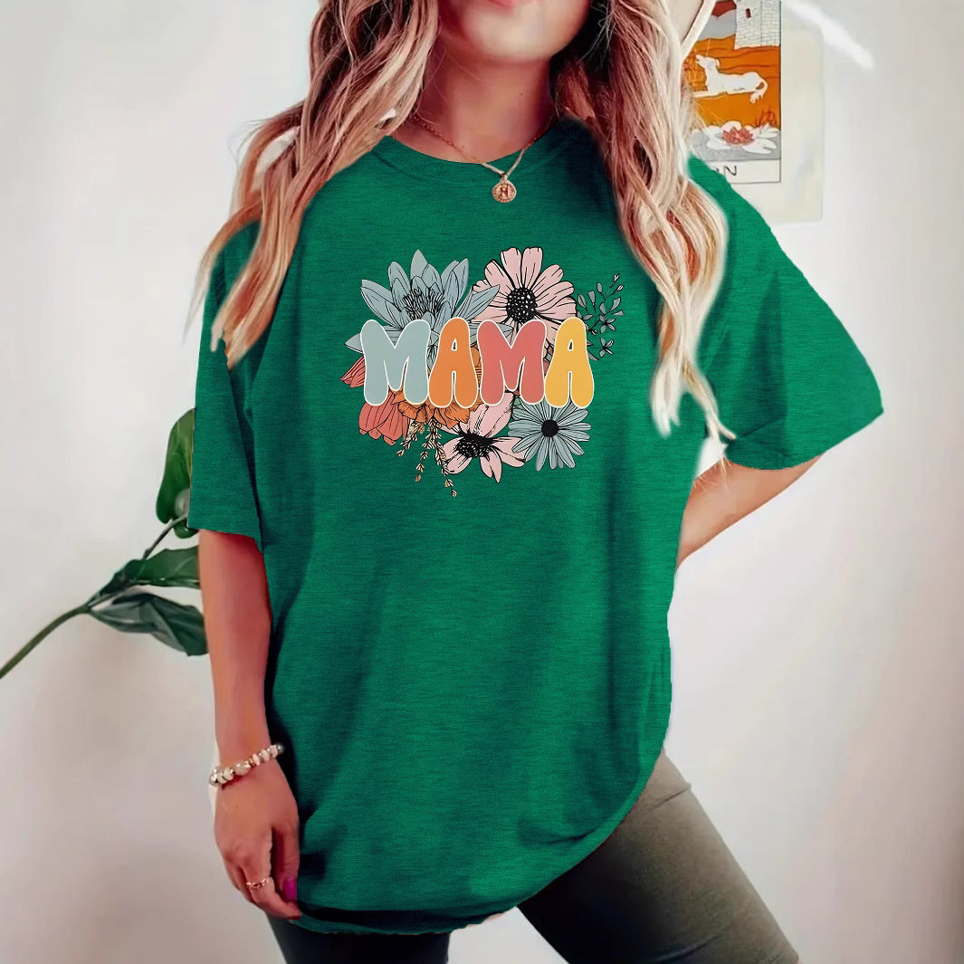 MAMA floral short sleeved shirt