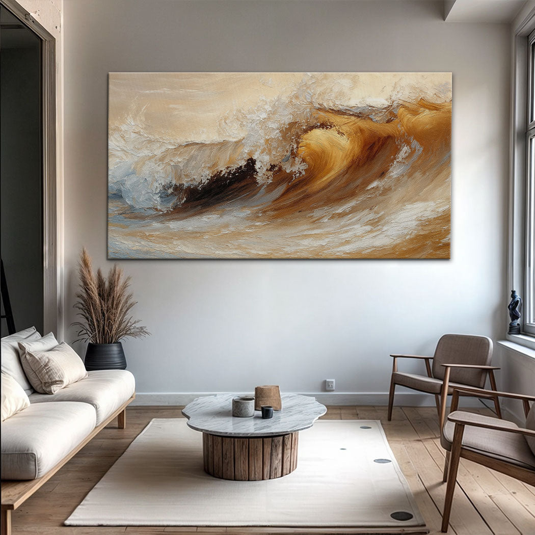 Ocean Wave Seascape Wall Art III | Coastal Canvas Print