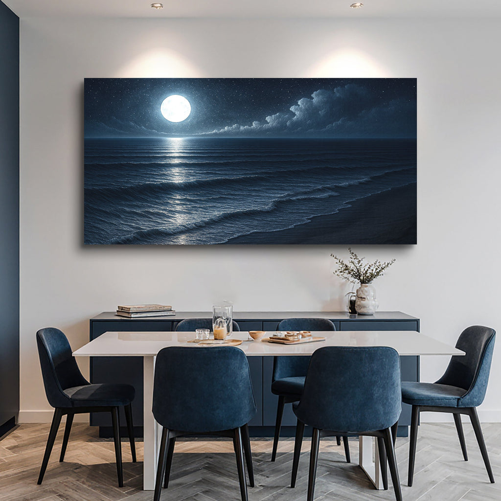 Beach Shoreline Coastal Wall Art | Premium Gallery Canvas