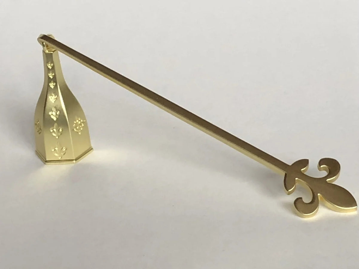 Fleur De Lis Snuffer with Matte Gold Finish
