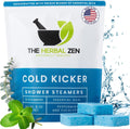 The Herbal Zen Cold Kicker Shower Steamers Aromatherapy Relief - 10 Pack
