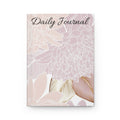 Daily Journal Hardcover – Soft Blush Floral Lined Notebook