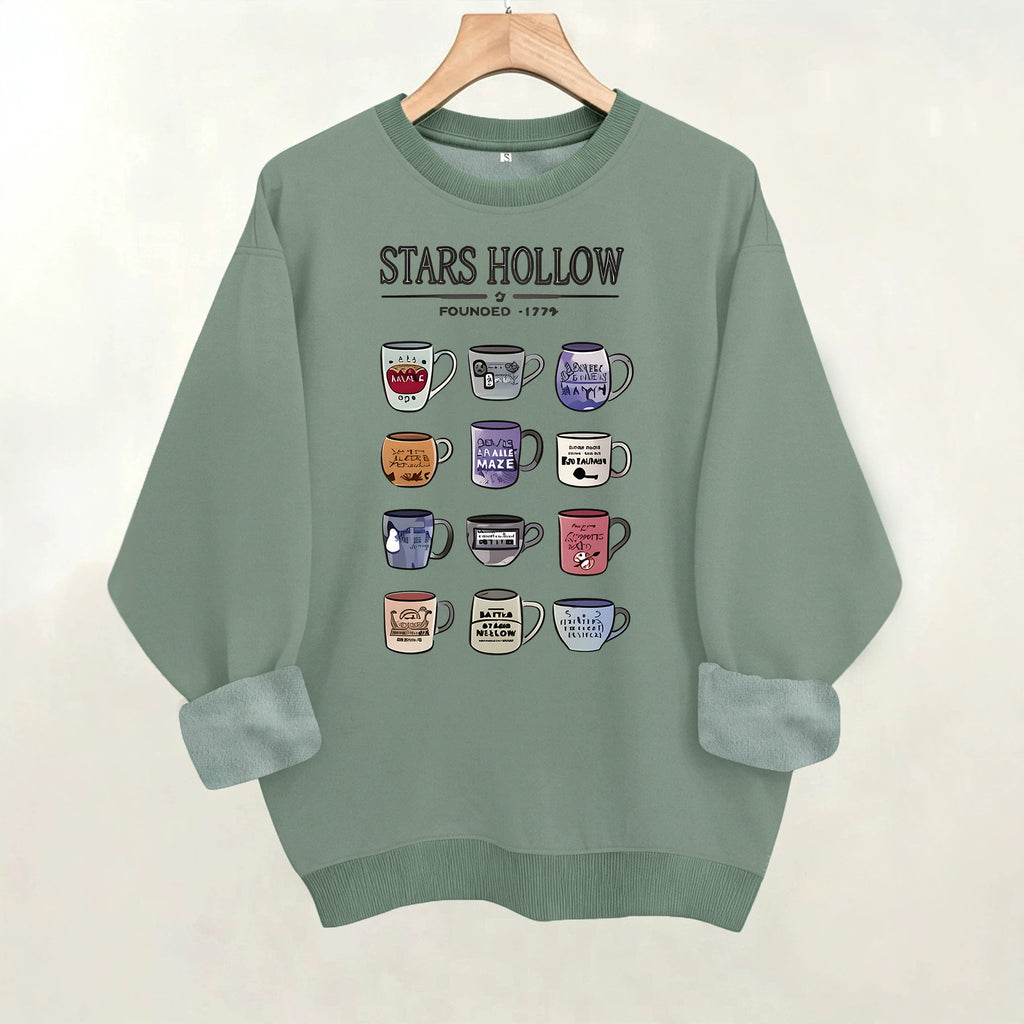 Gilmore Girls Coffee Mug Print Sweatshirt