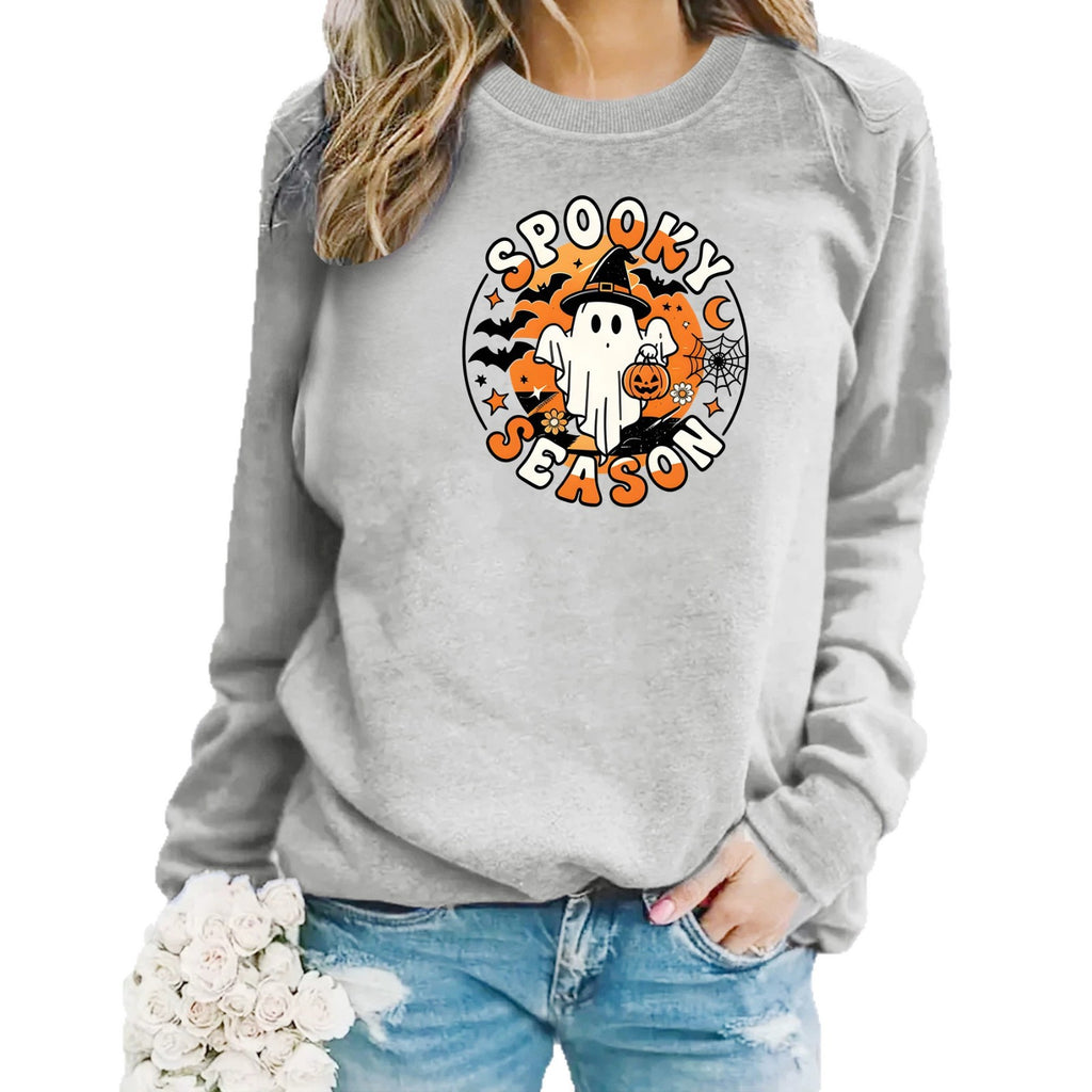 Spooky Season Trick-or-Treat Ghost Sweatshirt