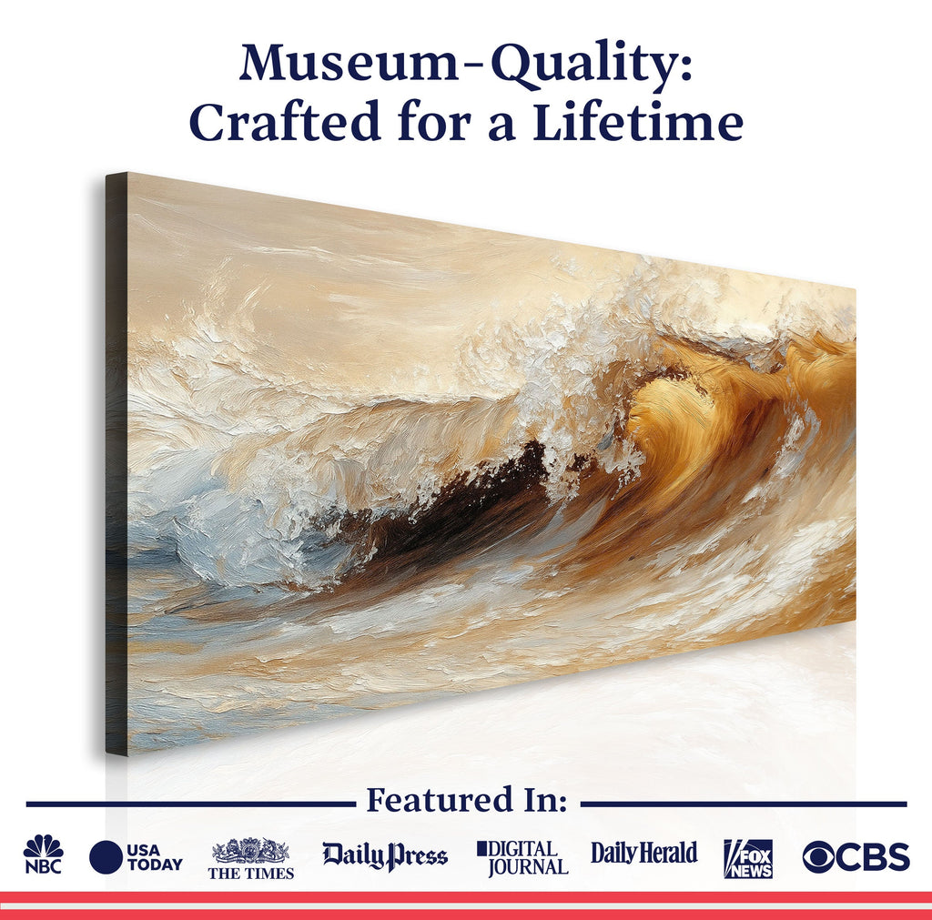 Ocean Wave Seascape Wall Art III | Coastal Canvas Print