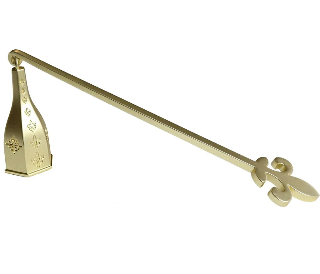 Fleur De Lis Snuffer with Matte Gold Finish