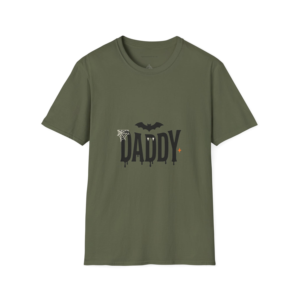 Daddy Halloween T-Shirt — Spooky Bat & Dripping Lettering Tee