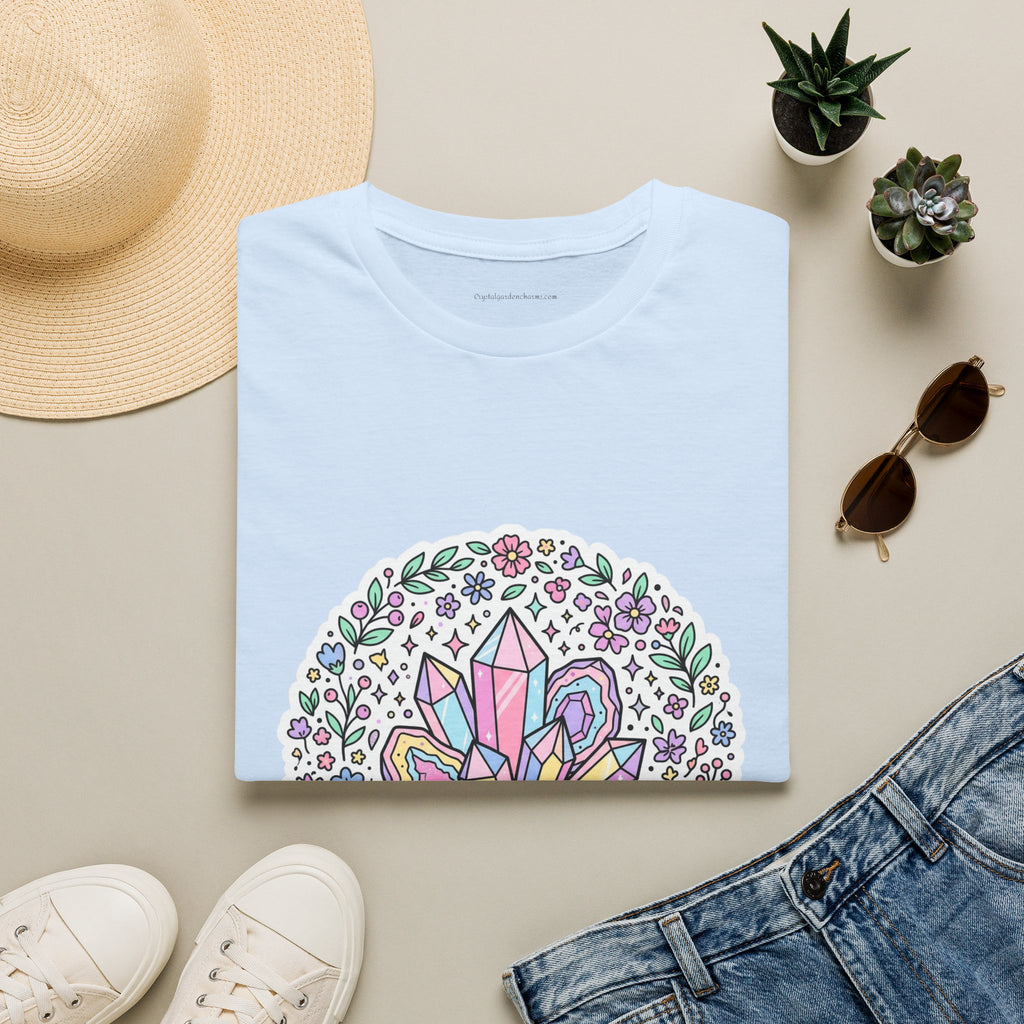 "Don't Let Anyone Dull Your Sparkle" T-Shirt — Crystal & Floral Graphic Tee