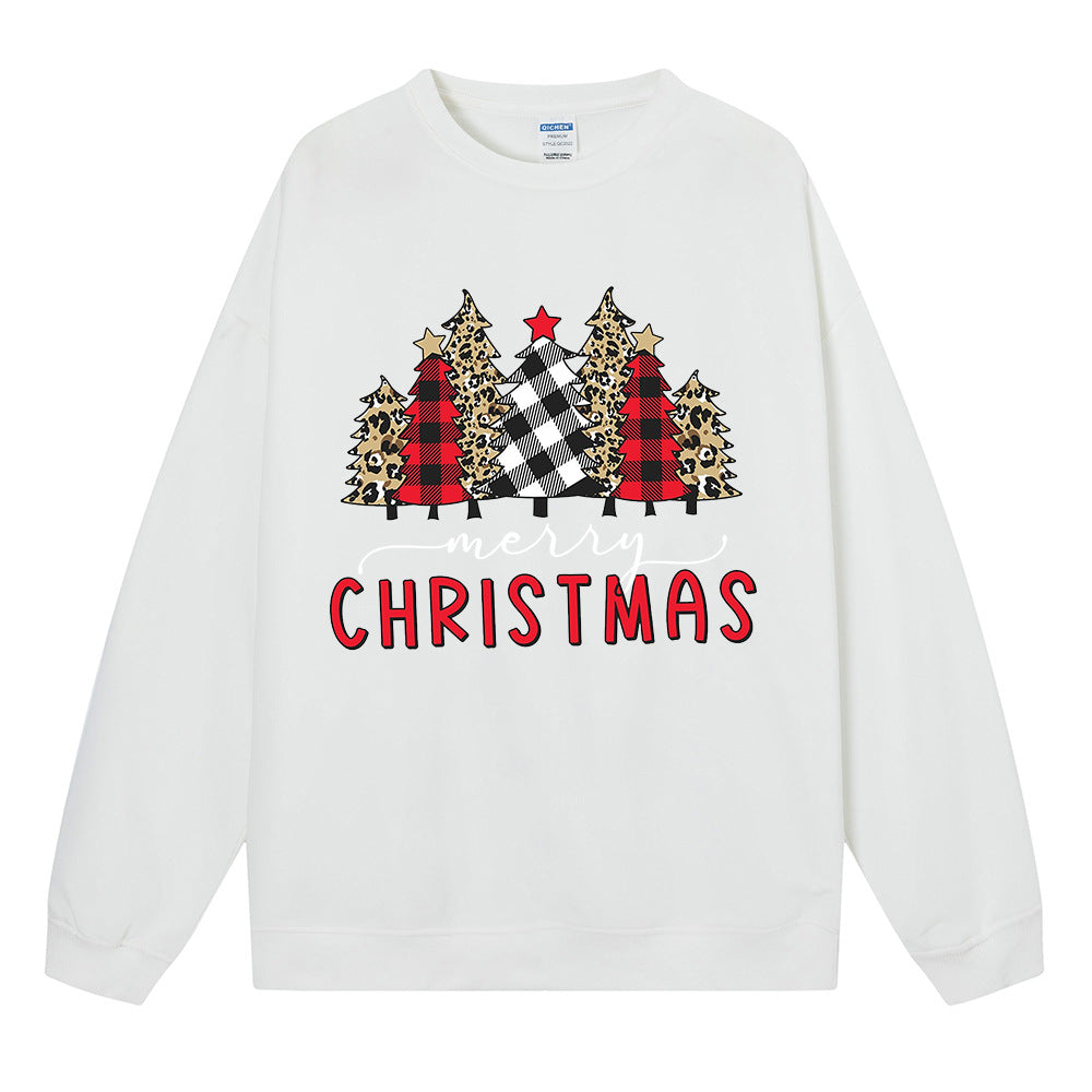 Merry Xmas Flannel Trees Sweatshirt