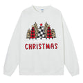 Merry Xmas Flannel Trees Sweatshirt