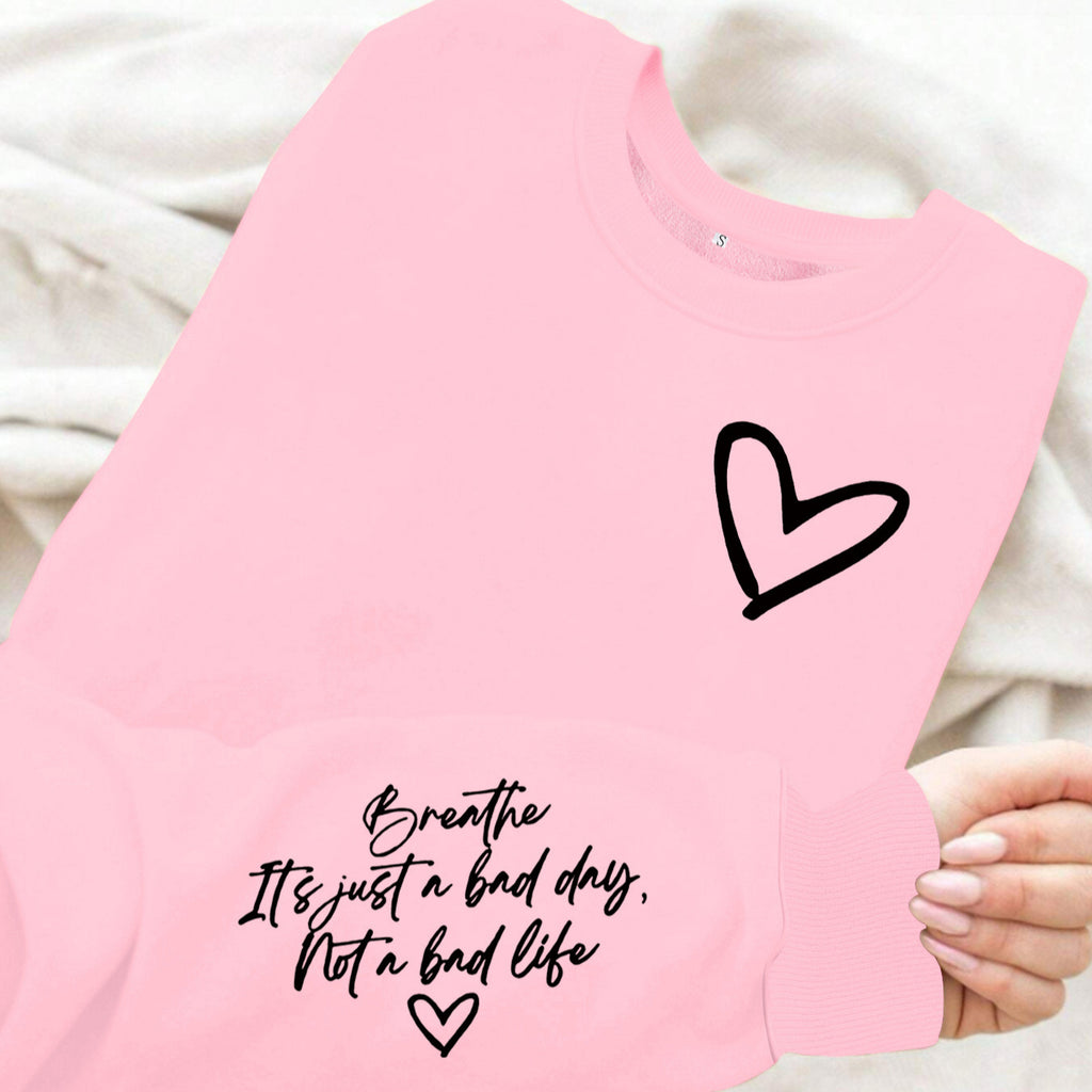 Women's Printed Lantern Sleeve Sweatshirt