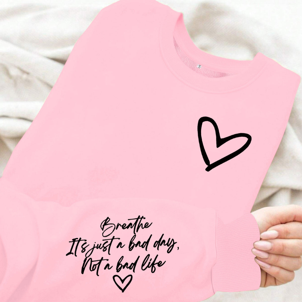 Women's Printed Lantern Sleeve Sweatshirt