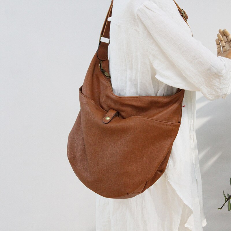 Roomy Leather Shoulder Bag