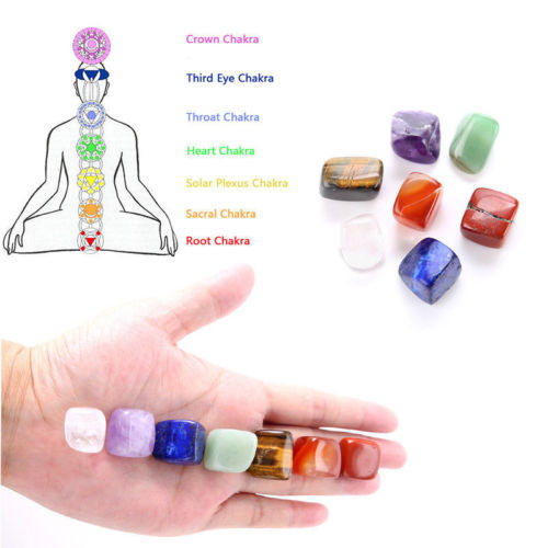 Seven Chakra Crystal Stone Set | 7 Tumbled Stones