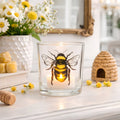 Bold Bee Votive 3 inch Glass Candle Holder