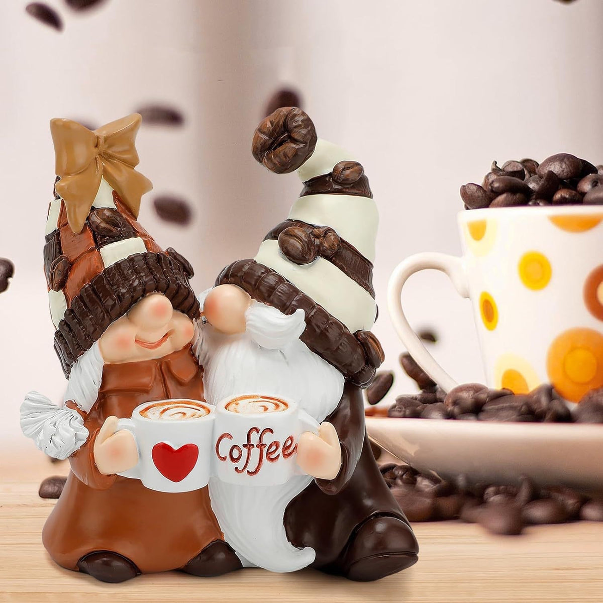 Coffee Gnome Resin Tabletop Figures