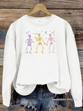Colorful Dancing Skeletons Sweatshirt