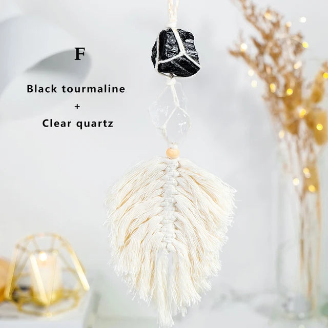 Crystal Woven Hanging Pendant | Car & Window Decor