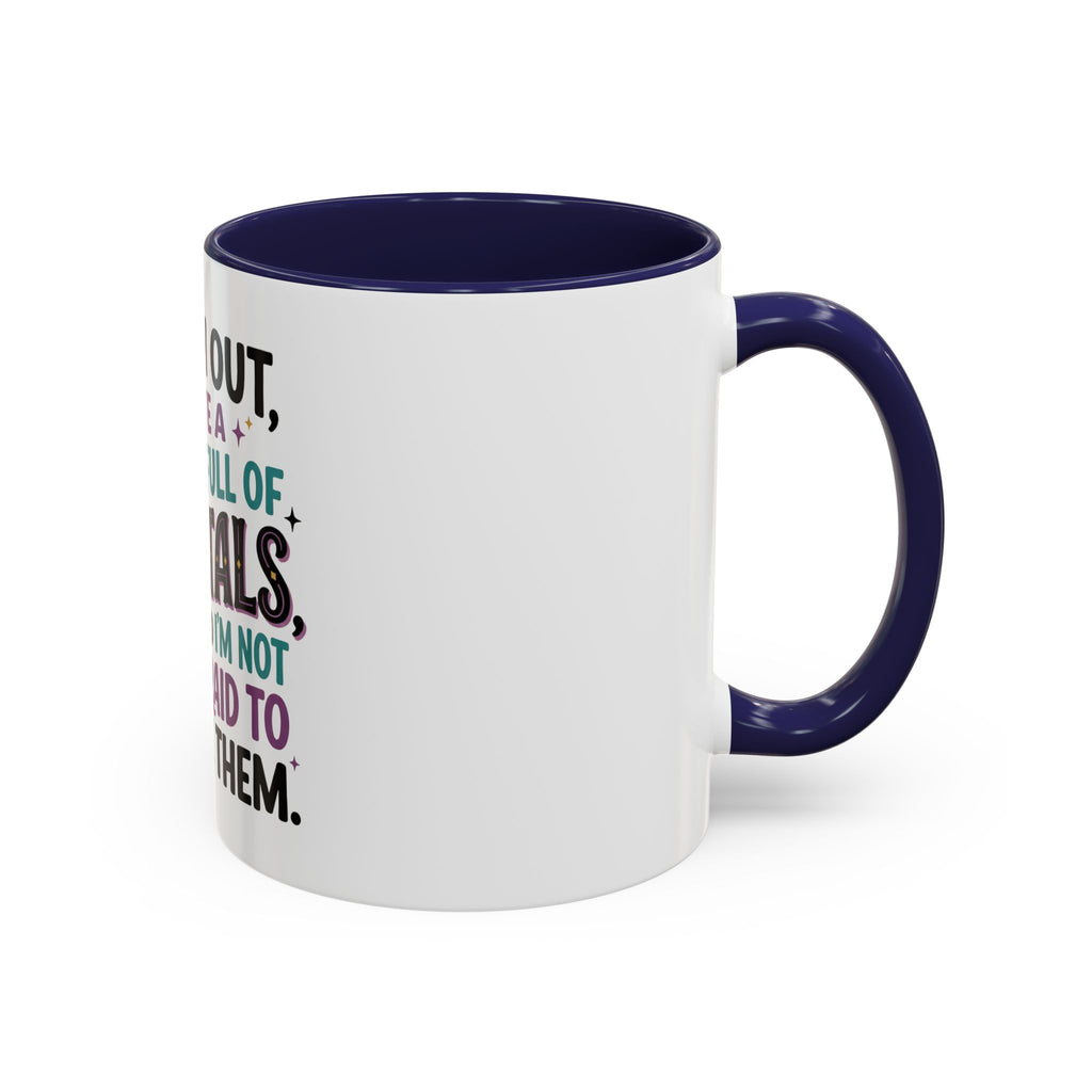 Crystal Lover Coffee Mug - "Watch Out, I Have a Pocket Full of Crystals" Accent Mug