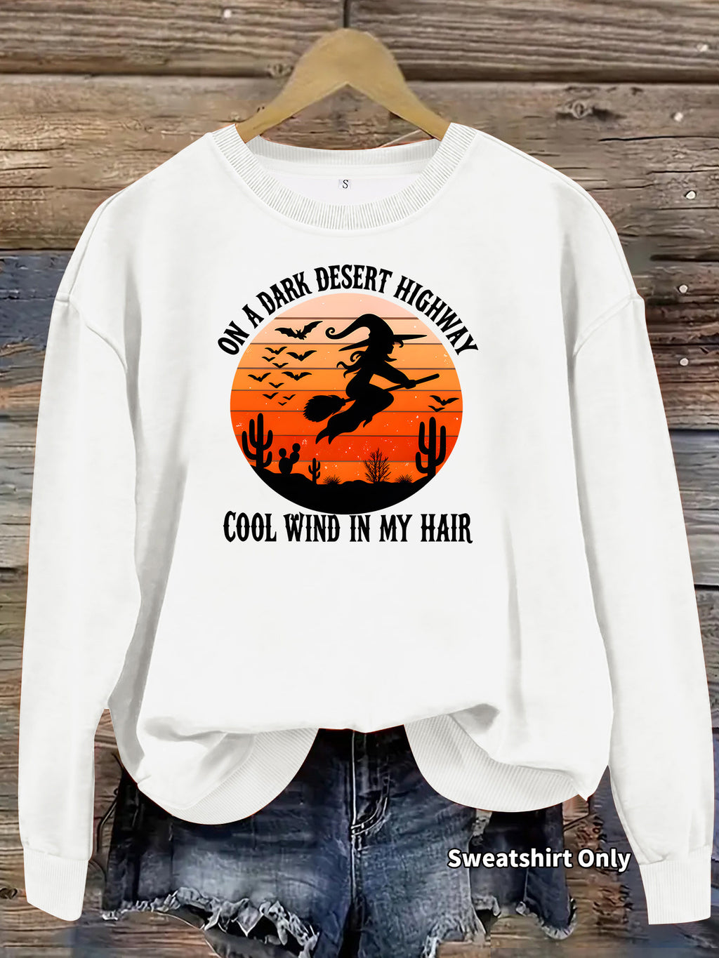 Dark Desert Highway Witch Sweatshirt