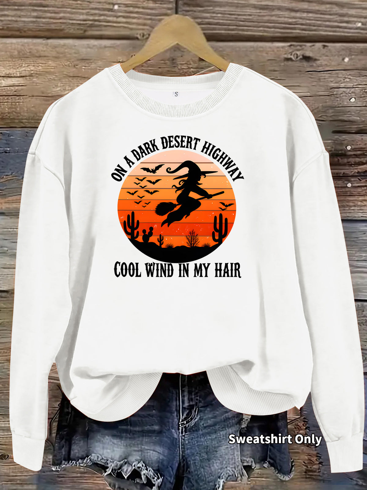 Dark Desert Highway Witch Sweatshirt
