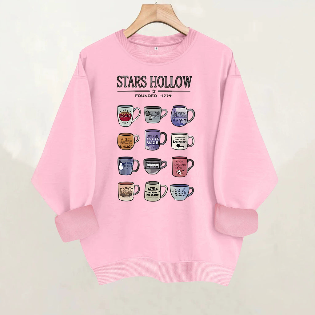 Gilmore Girls Coffee Mug Print Sweatshirt