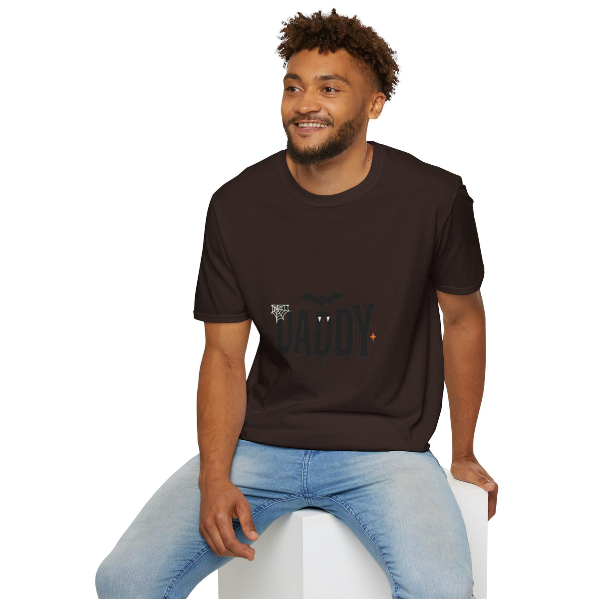 Daddy Halloween T-Shirt — Spooky Bat & Dripping Lettering Tee