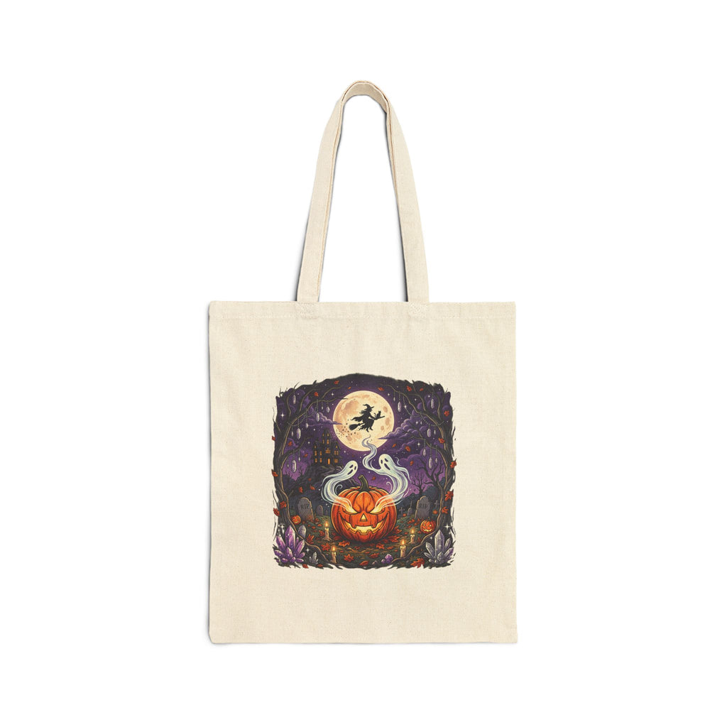 Halloween Pumpkin Witch Tote