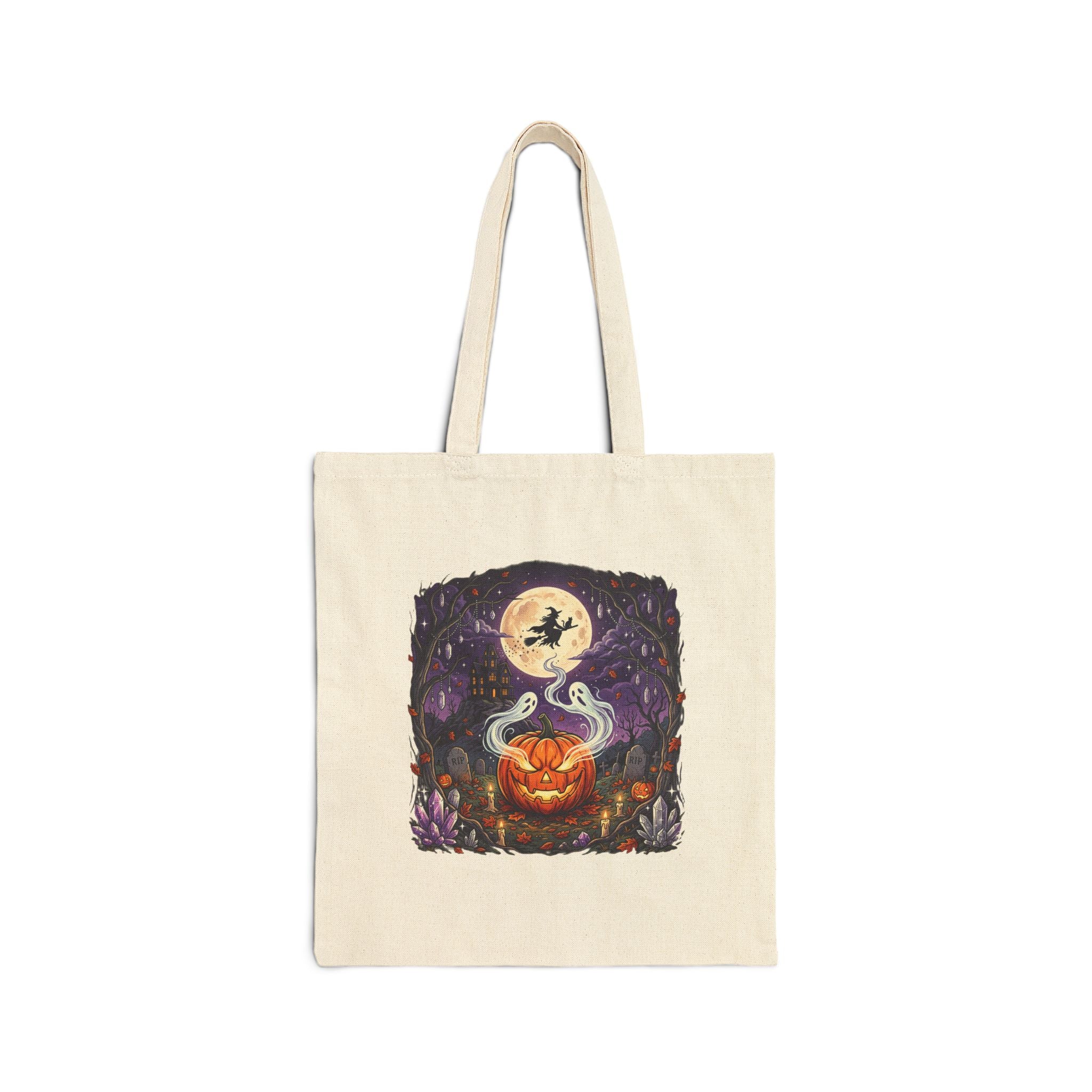 Halloween Pumpkin Witch Tote
