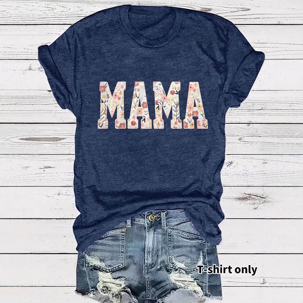 MAMA patterned printed t-shirt