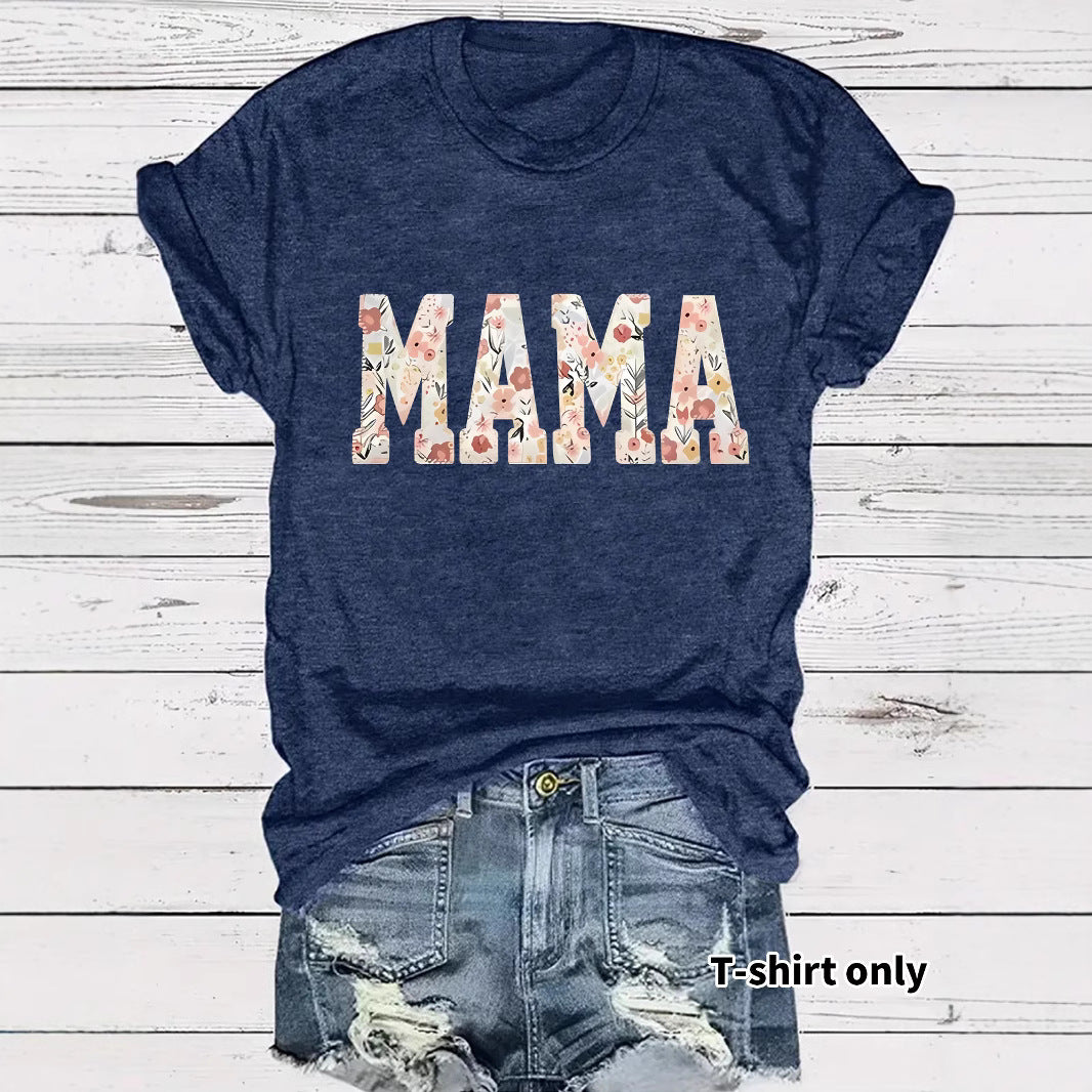MAMA patterned printed t-shirt