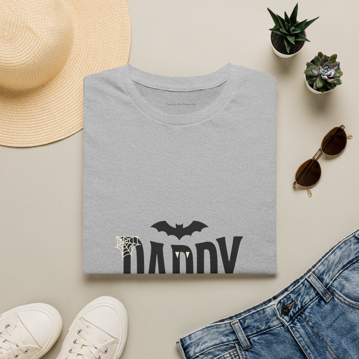 Daddy Halloween T-Shirt — Spooky Bat & Dripping Lettering Tee