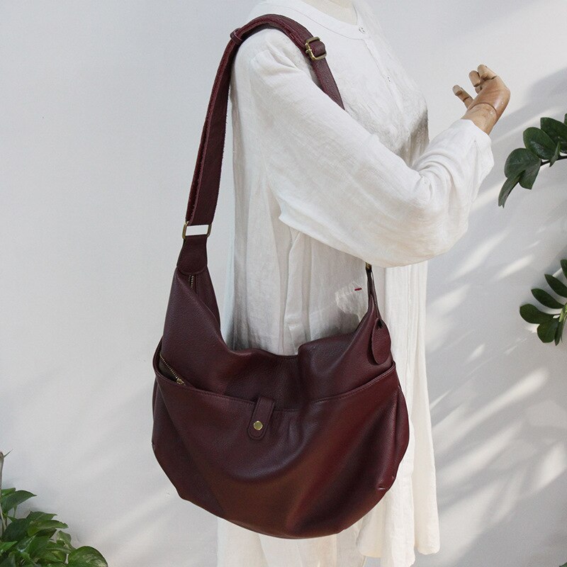 Roomy Leather Shoulder Bag