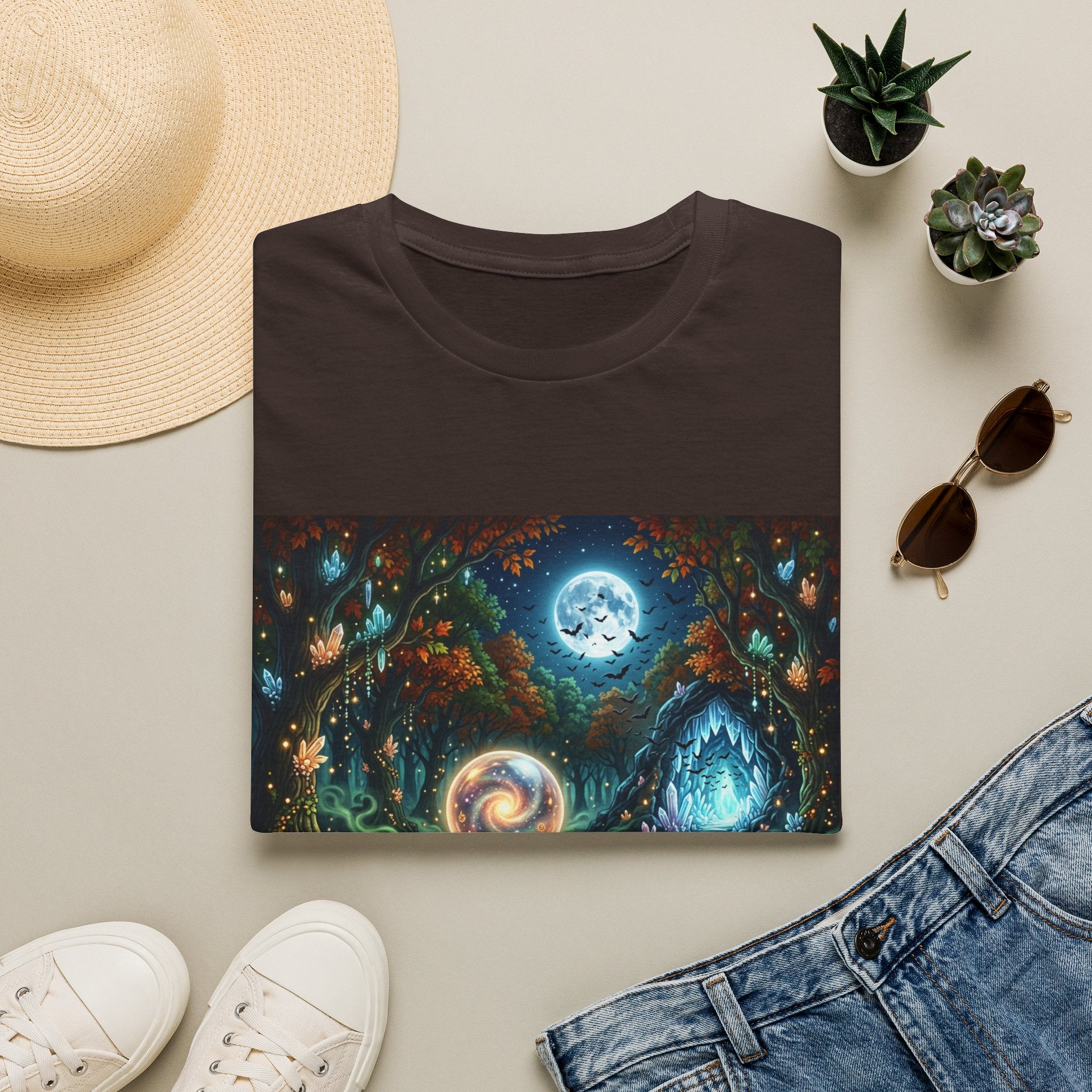 Mystic Moonlight Forest T-Shirt