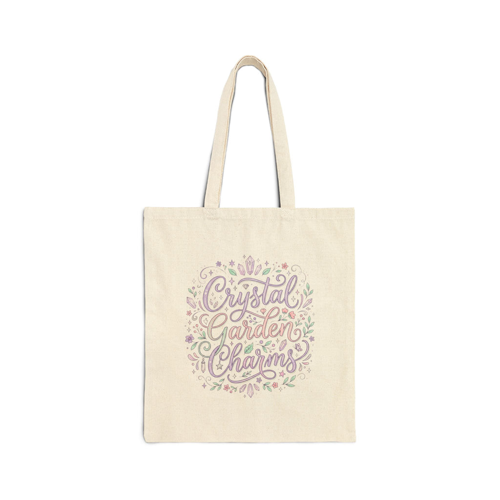 Tote Bag — Inspirational "You Matter" & "Crystal Garden Charms" Cotton Canvas Tote