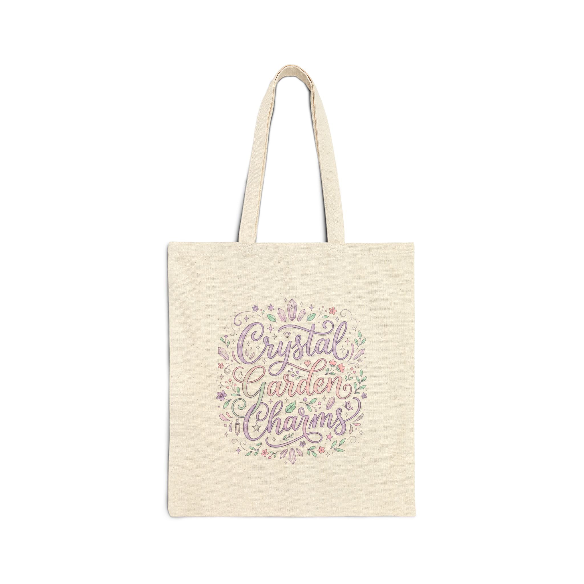 Tote Bag — Inspirational "You Matter" & "Crystal Garden Charms" Cotton Canvas Tote