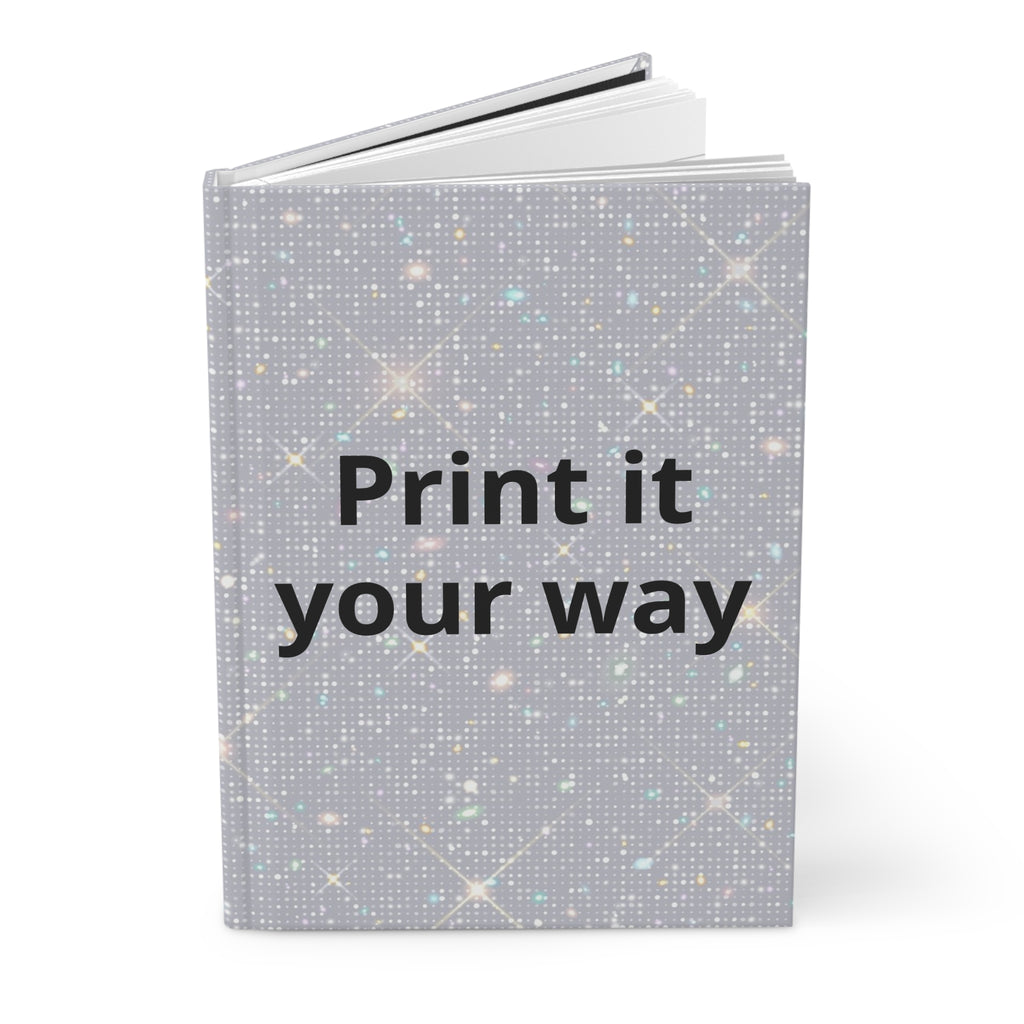 Print It Your Way Sparkle Hardcover Journal