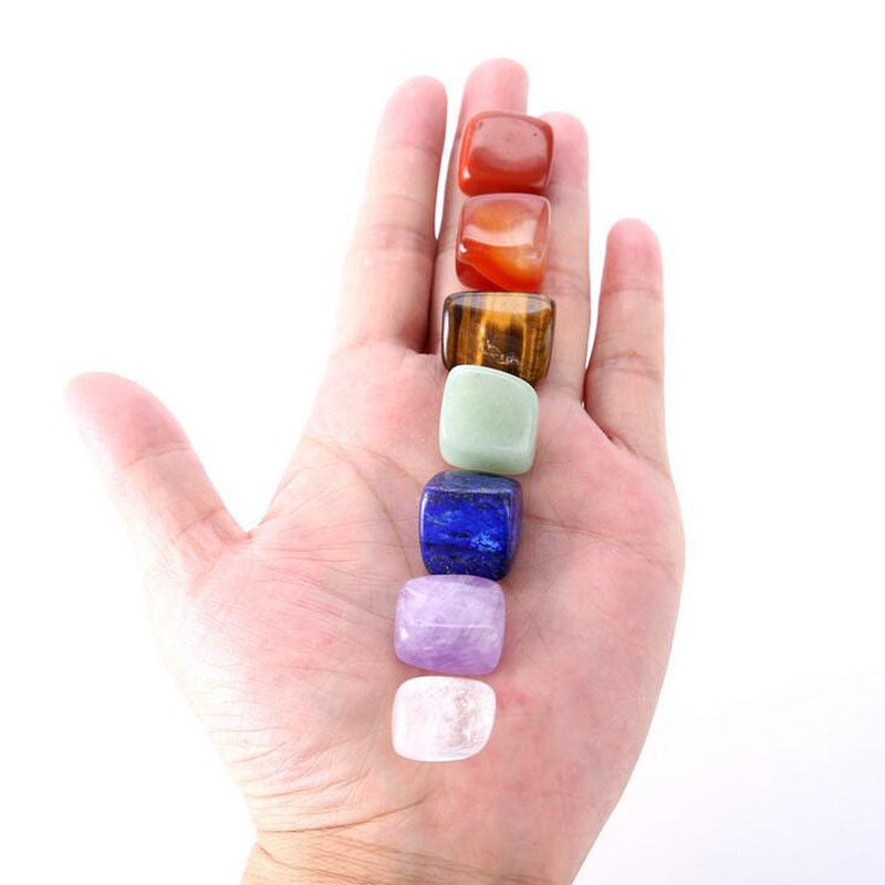 Seven Chakra Crystal Stone Set | 7 Tumbled Stones