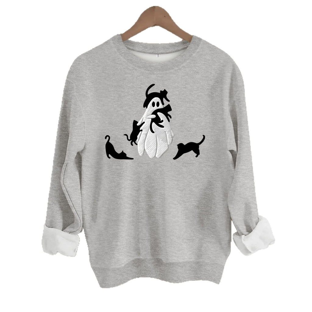 Crazy Kitty Ghost Sweatshirt