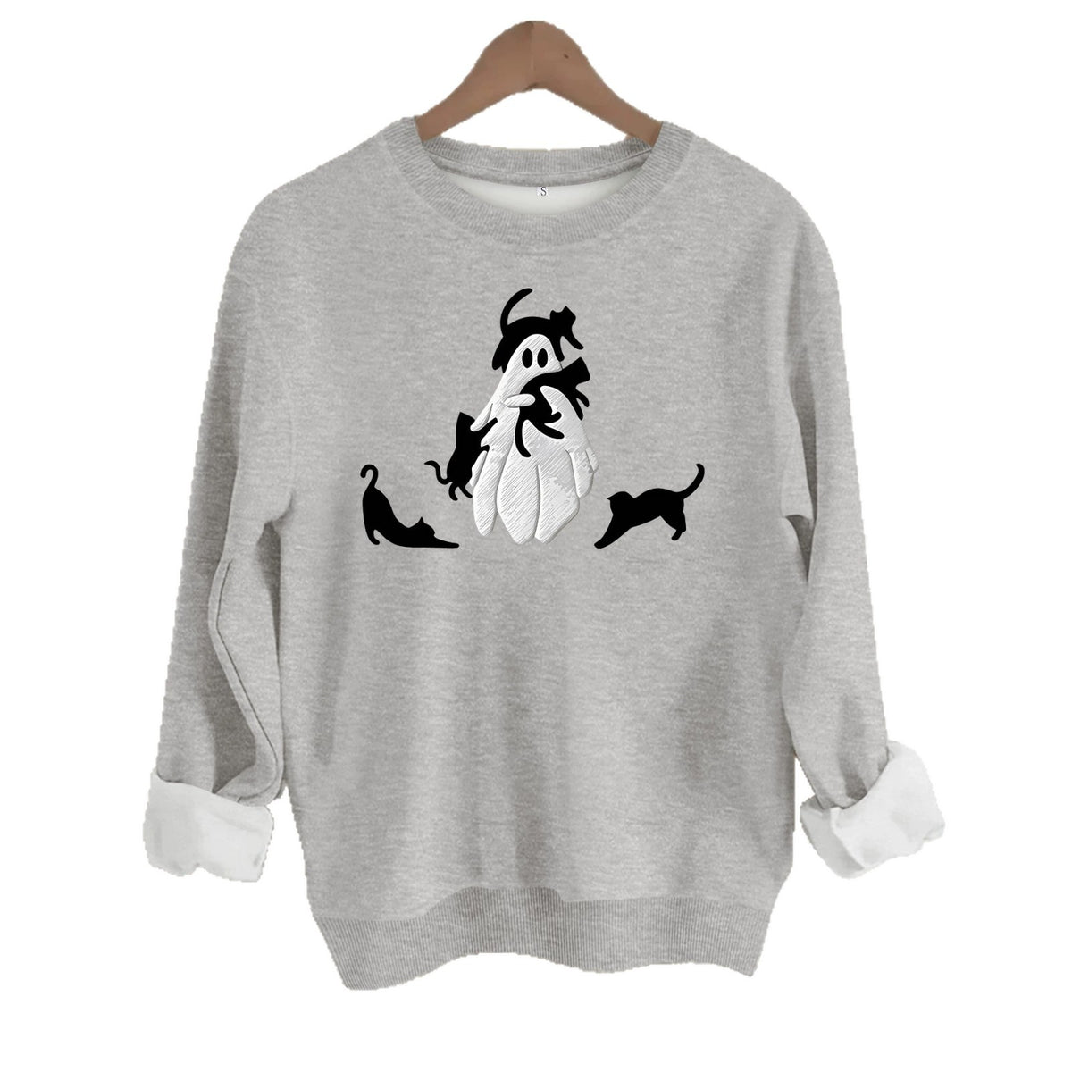 Crazy Kitty Ghost Sweatshirt