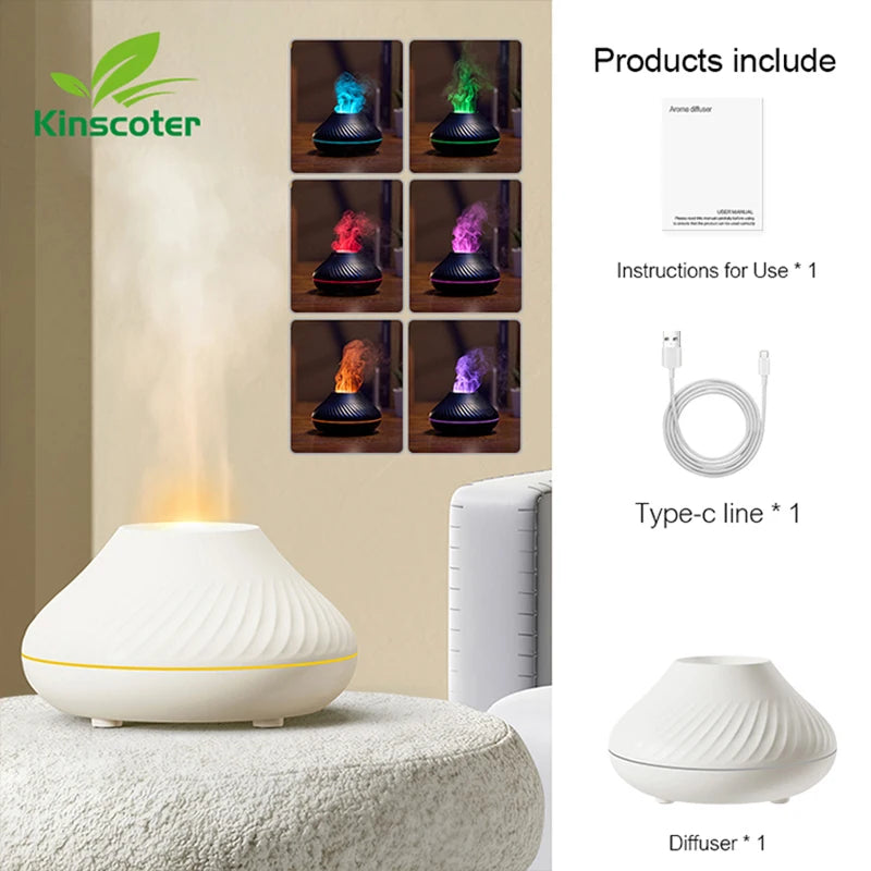 Volcanic Aroma Diffuser Essential Oil Lamp Night Light