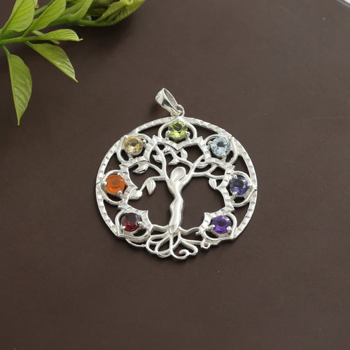 925 Sterling Silver Healing Chakra Pendant