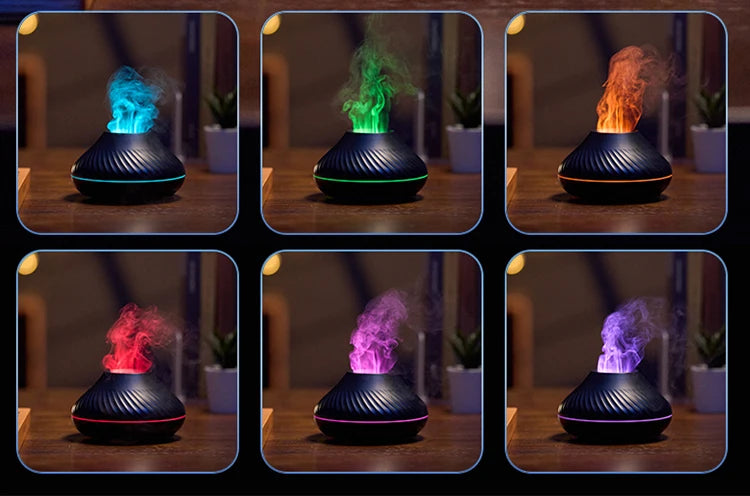 Volcanic Aroma Diffuser Essential Oil Lamp Night Light