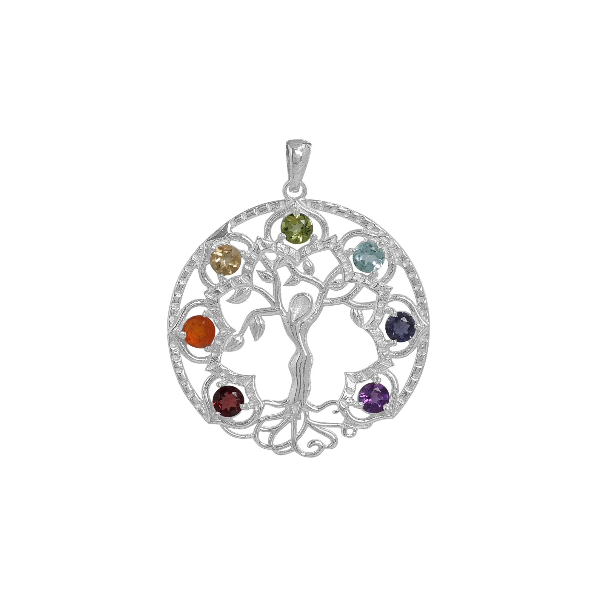 925 Sterling Silver Healing Chakra Pendant
