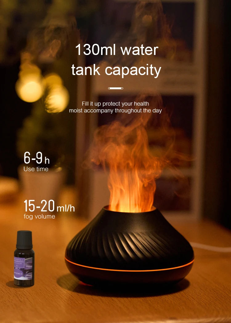 Volcanic Aroma Diffuser Essential Oil Lamp Night Light