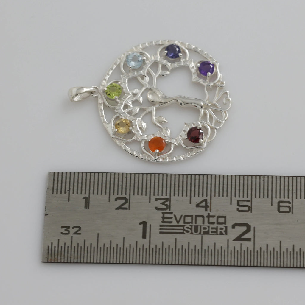 925 Sterling Silver Healing Chakra Pendant