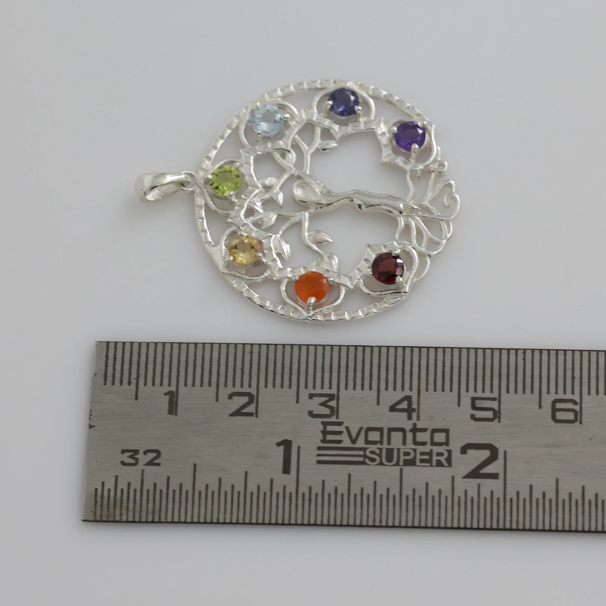 925 Sterling Silver Healing Chakra Pendant