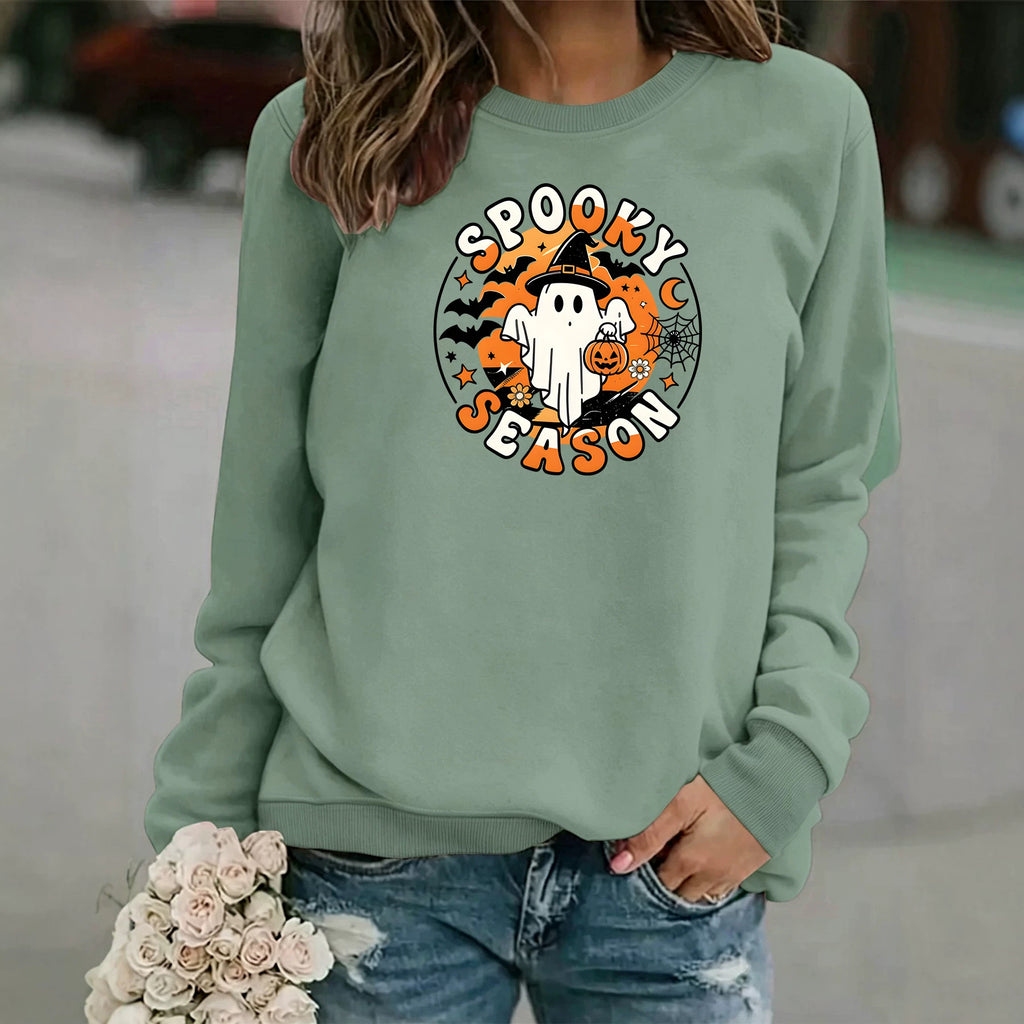 Spooky Season Trick-or-Treat Ghost Sweatshirt